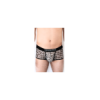Boxer en résille imprimé léopard gris 